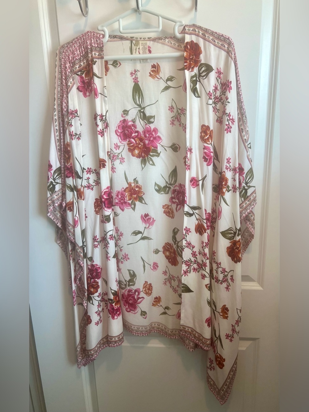 Japna Floral Kimono Caftan Kaftan Robe Shirt Loungewear Womens One Size